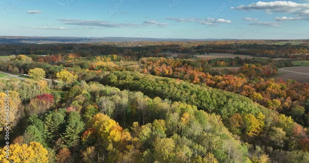 Afternoon autumn / fall aerial view of Trumansburg NY USA - Drone Shot. Located in the Finger Lakes Region near Ithaca, New York. Afternoon autumn / fall aerial view of Trumansburg NY USA - Drone Shot. Located in the Finger Lakes Region near Ithaca, New York.