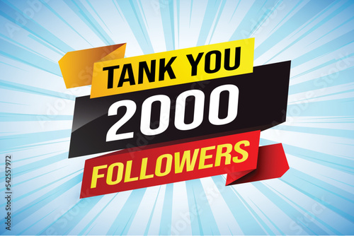 	
thank you 2k 2000 followers tag. Banner design template for marketing. Last chance promotion or retail. background banner modern graphic design for store shop, online store, website, landing page