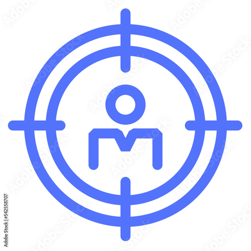 recruitment business target line icon