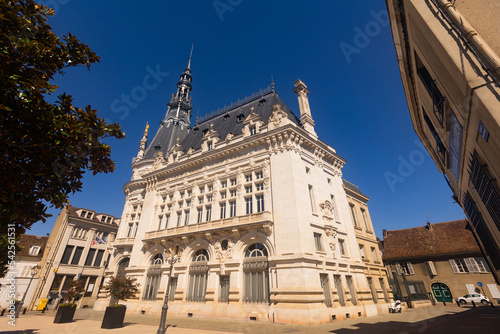 View of City Hall of Sens - Mairie de Sens, Yonne. France