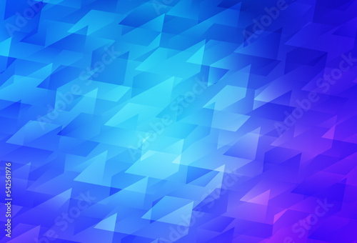 Light Pink, Blue vector template with rhombus.