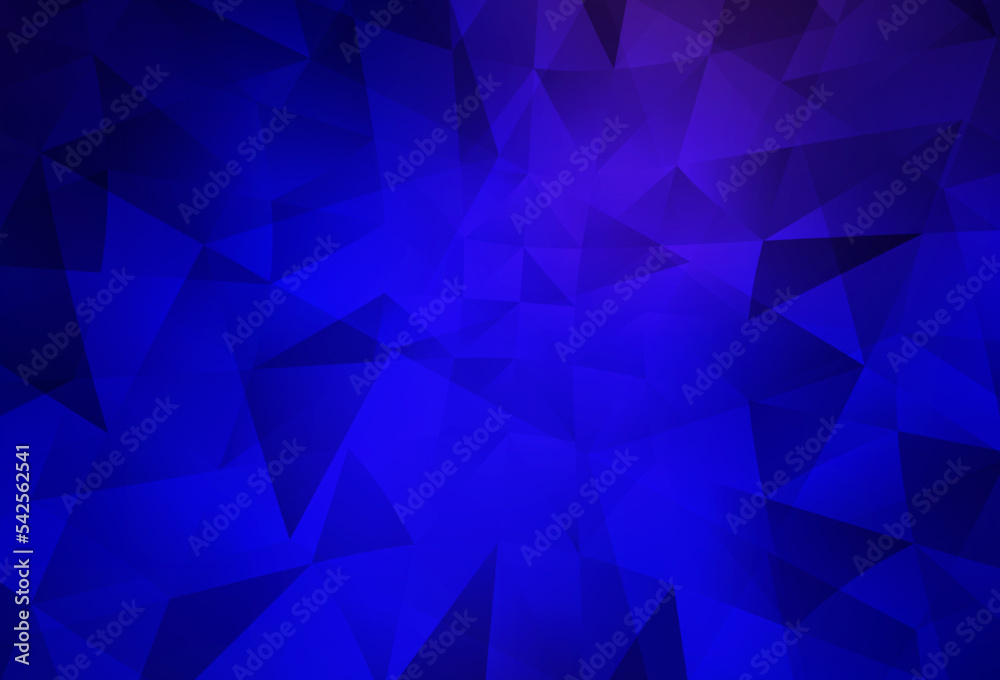 Dark BLUE vector polygon abstract backdrop. Dark BLUE vector polygon abstract backdrop.