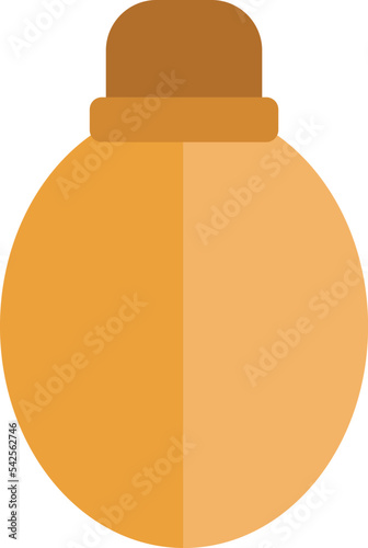 Army bottle, icon, vector on white background.