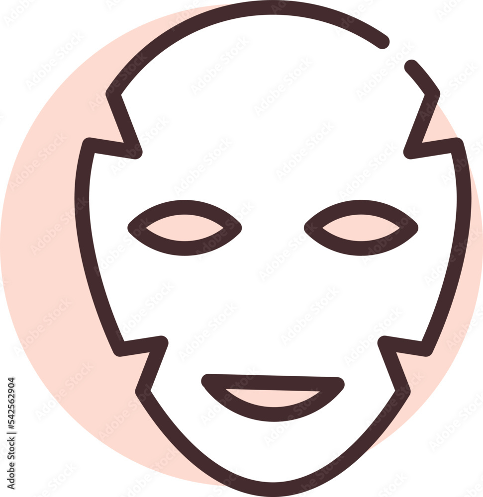 Beauty face mask, icon, vector on white background. Beauty face mask, icon, vector on white background.
