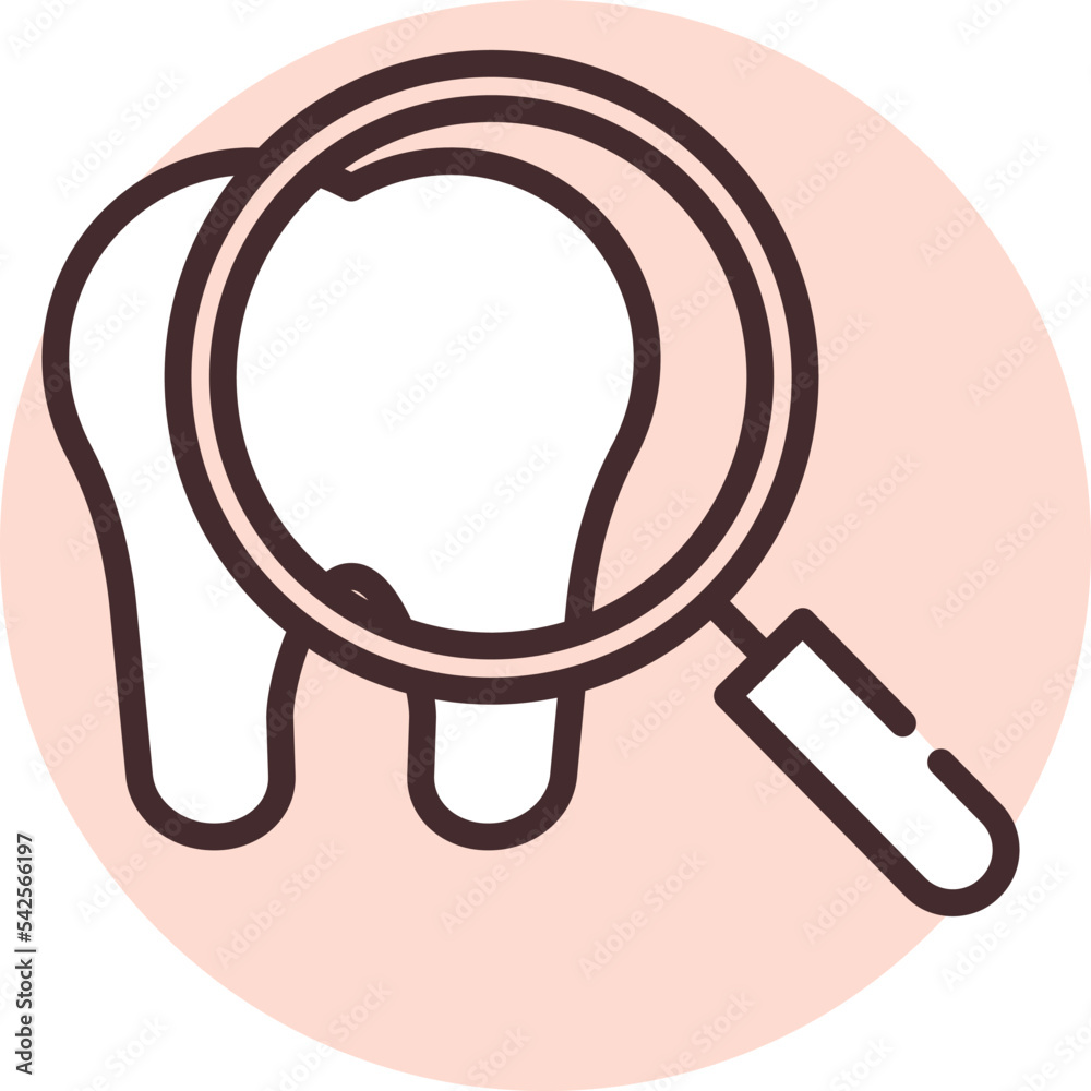 Prosthesis tooth, icon, vector on white background. Prosthesis tooth, icon, vector on white background.