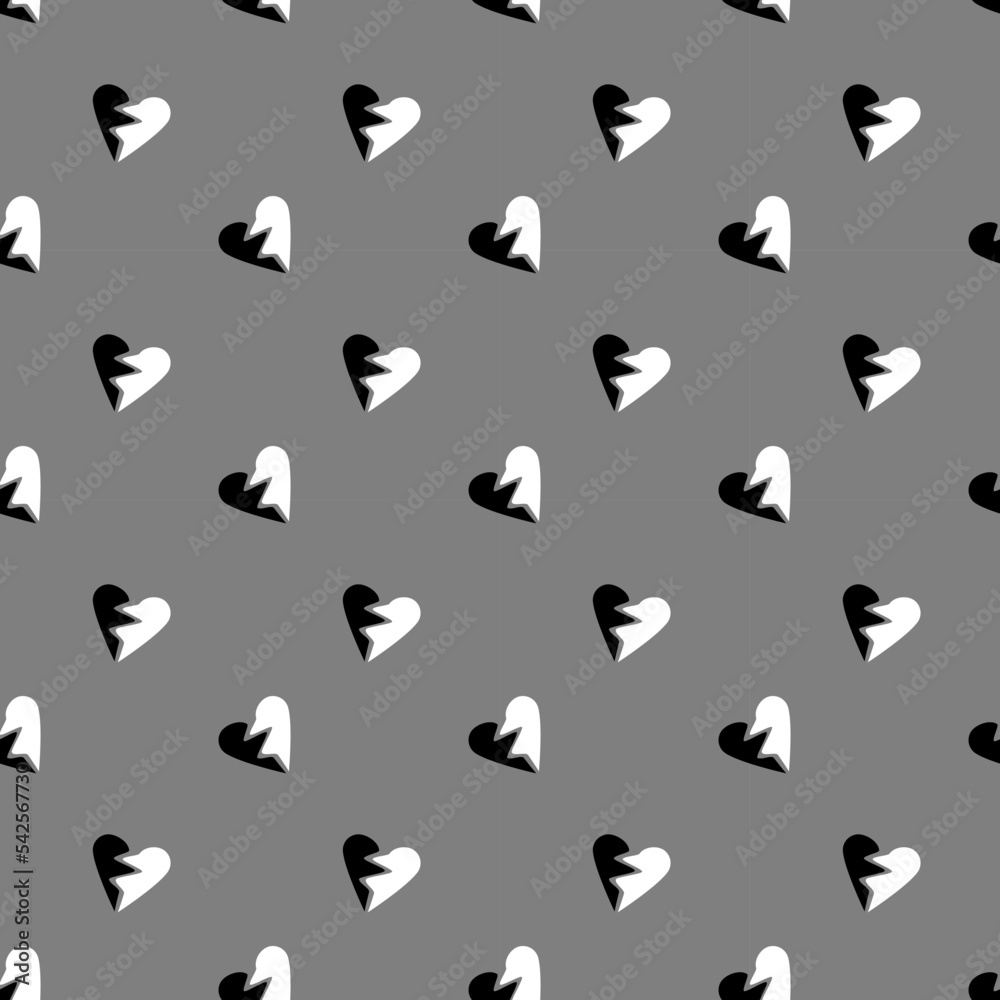 Seamless broken heart pattern, Love concept. Design for wrapping paper, fabric pattern, background, card, coupons, banner, Used to decorate the festival Seamless broken heart pattern, Love concept. Design for wrapping paper, fabric pattern, background, card, coupons, banner, Used to decorate the festival