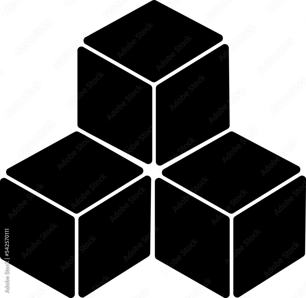 cube icon. sign design vector art on white background..eps cube icon. sign design vector art on white background..eps