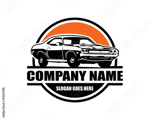 Best 1969 dodge super bee car logo for badge  emblem. white background view from side
