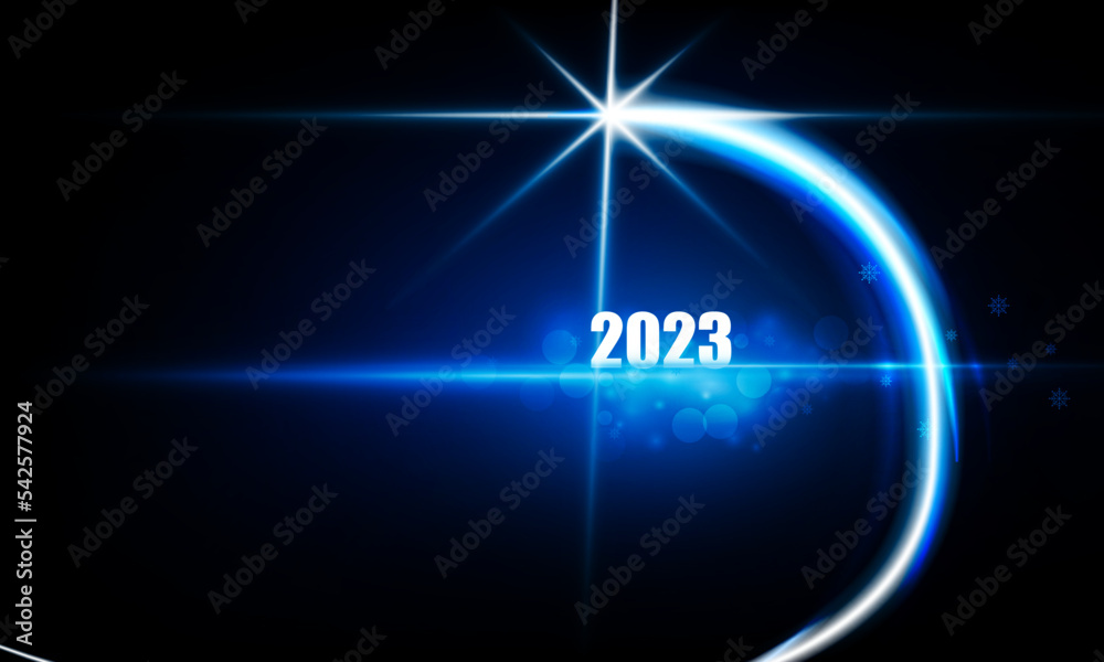 Abstract Arrow Light out 2023 christmas and Happy new year. Vector illustration Abstract Arrow Light out 2023 christmas and Happy new year. Vector illustration