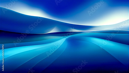 Abstract blue fluid background