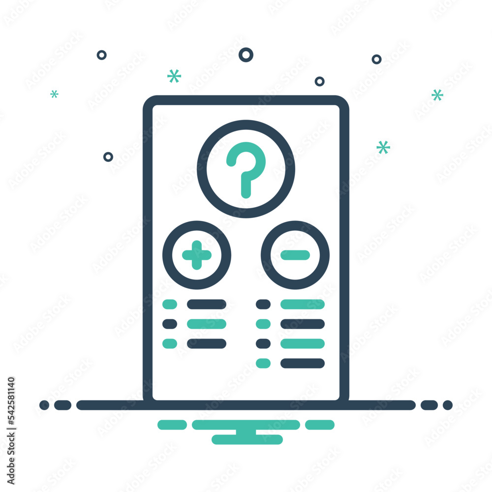 Mix icon for cons pros Mix icon for cons pros