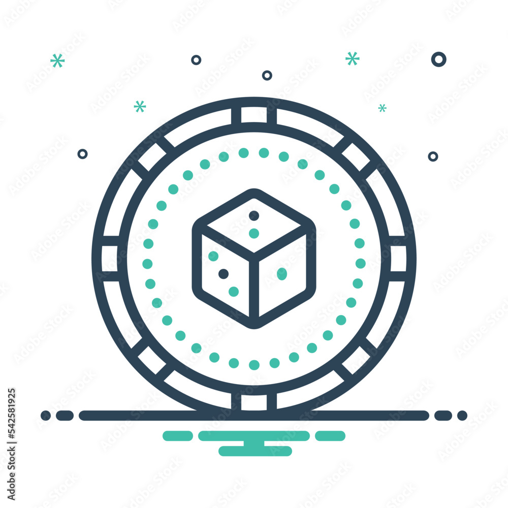 Obraz premium Mix icon for craps