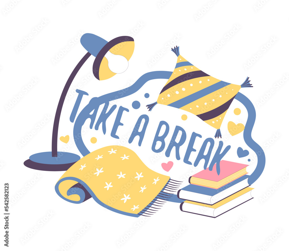 Fototapeta premium Take a break from work and tasks, get vacation