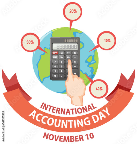 International accounting day banner design