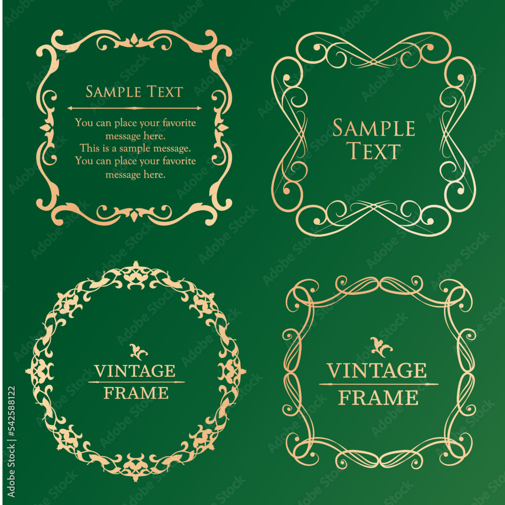 Christmas motif frame design set. Gorgeous and elegant design material
Christmas motif frame design set. Gorgeous and elegant design material