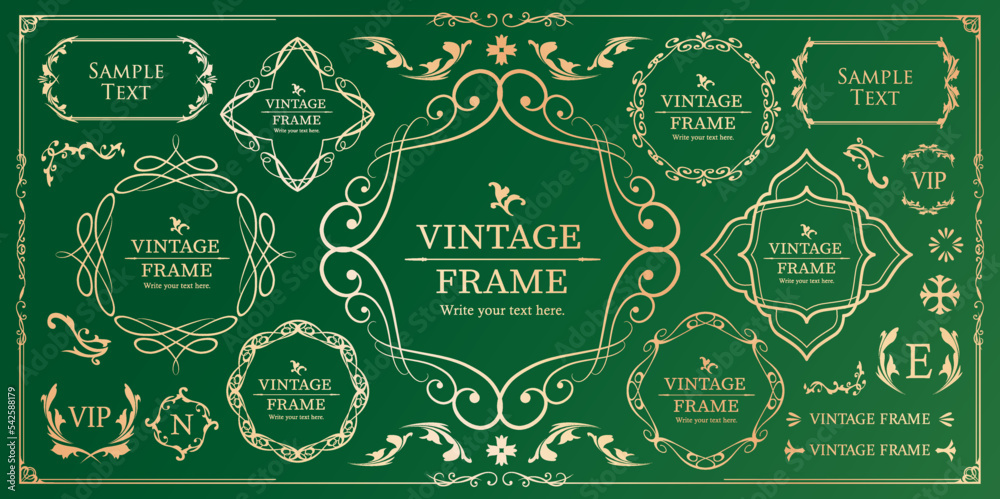 Christmas motif frame design set. Gorgeous and elegant design material
Christmas motif frame design set. Gorgeous and elegant design material