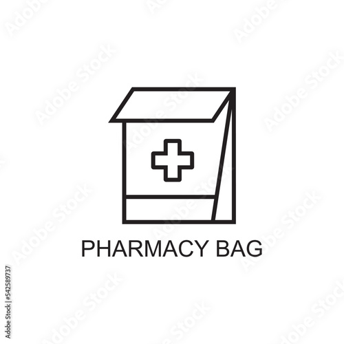 pharmacy bag icon , medical icon