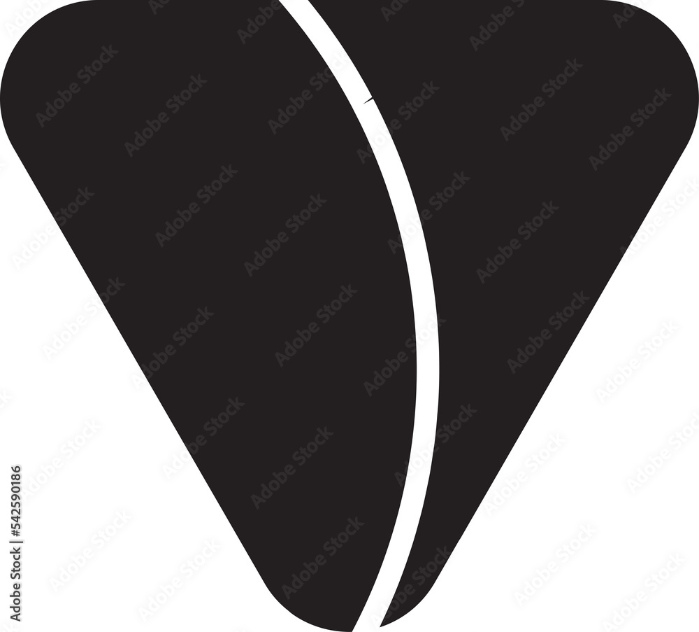 Abstract triangle logo in trendy and minimal style Abstract triangle logo in trendy and minimal style