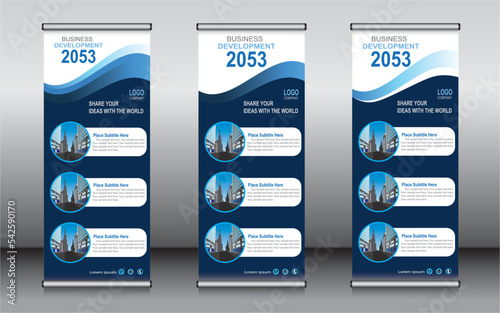 Roll up banner template design, banner, layout, advertisement, pull up, polygon background, vector illustration, business flyer, display, x-banner, flag-banner, Info graphics, presentation.