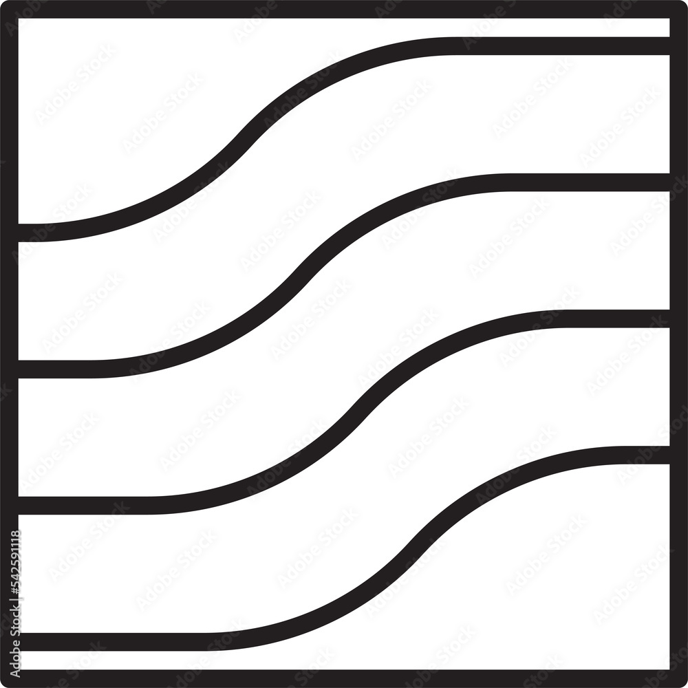 Abstract square logo illustration in trendy and minimal style
