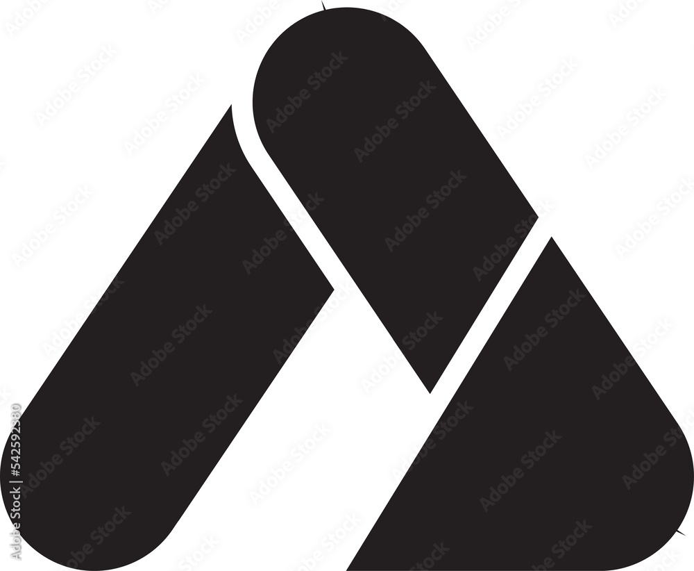 Abstract letter A logo illustration in trendy and minimal style Abstract letter A logo illustration in trendy and minimal style