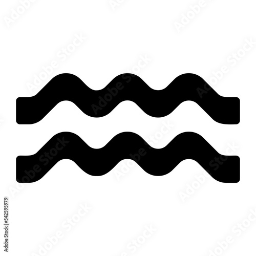 aquarius glyph icon
