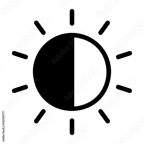 brightness glyph icon
