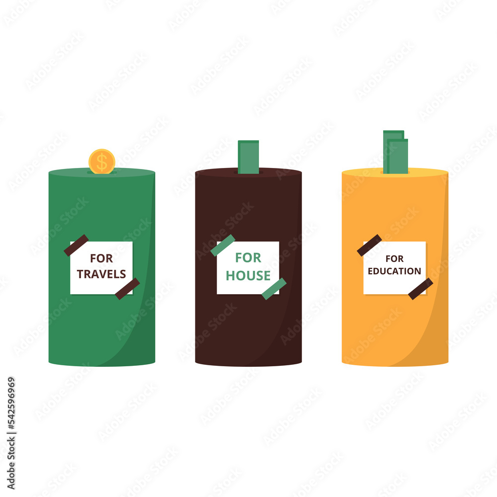 Illustration graphic of Savings Bag. Perfect for banner, social media, etc.