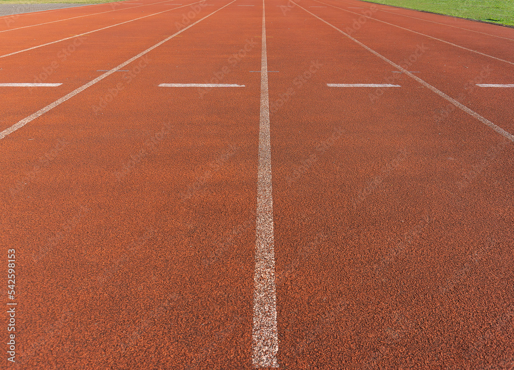 running track and field straight way no people