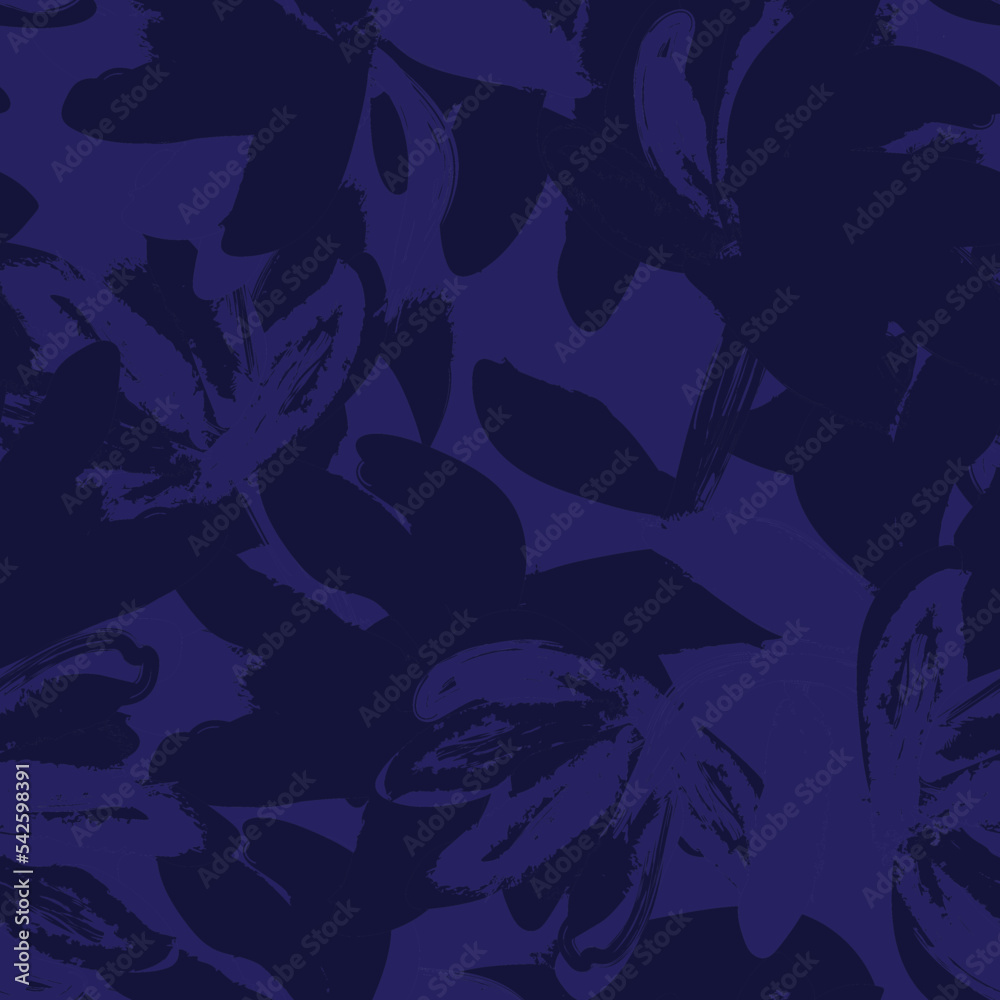 Floral Brush strokes Seamless Pattern Design Floral Brush strokes Seamless Pattern Design