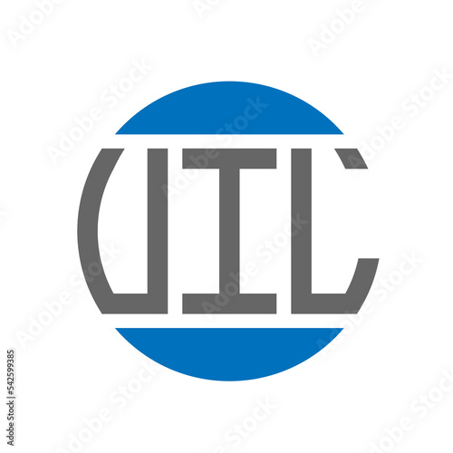 VIL letter logo design on white background. VIL creative initials circle logo concept. VIL letter design. photo