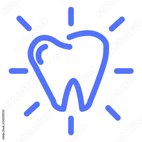 White Whitening Bleaching Teeth Tooth Dental Dentist Icon