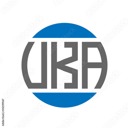 VKA letter logo design on white background. VKA creative initials circle logo concept. VKA letter design. photo