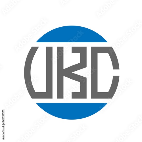 VKC letter logo design on white background. VKC creative initials circle logo concept. VKC letter design.