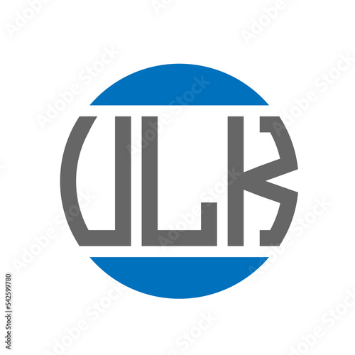 VLK letter logo design on white background. VLK creative initials circle logo concept. VLK letter design.