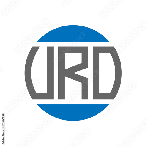 VRO letter logo design on white background. VRO creative initials circle logo concept. VRO letter design. photo