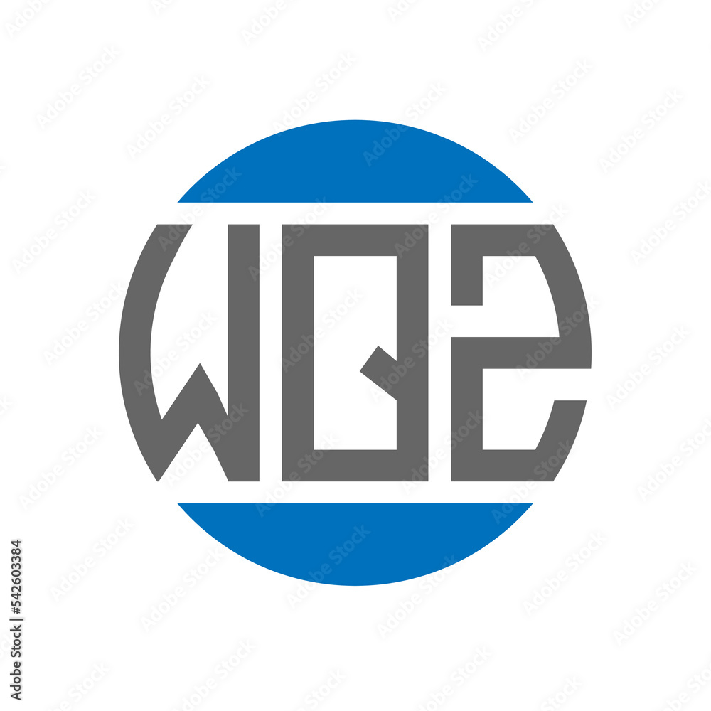 WQZ letter logo design on white background. WQZ creative initials circle logo concept. WQZ letter design. WQZ letter logo design on white background. WQZ creative initials circle logo concept. WQZ letter design.
