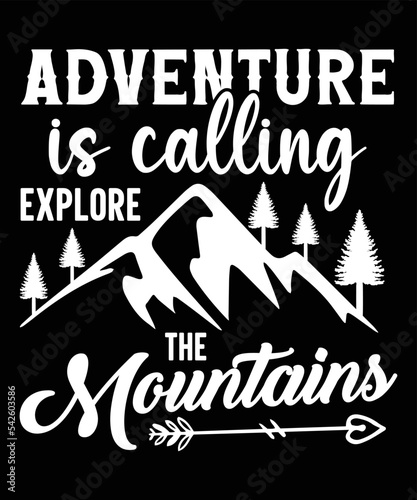 Summer and Hiking Type vectors and illustrations for t-shirts, mugs, posters, banners, 