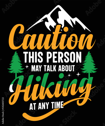 Summer and Hiking Type vectors and illustrations for t-shirts, mugs, posters, banners, 