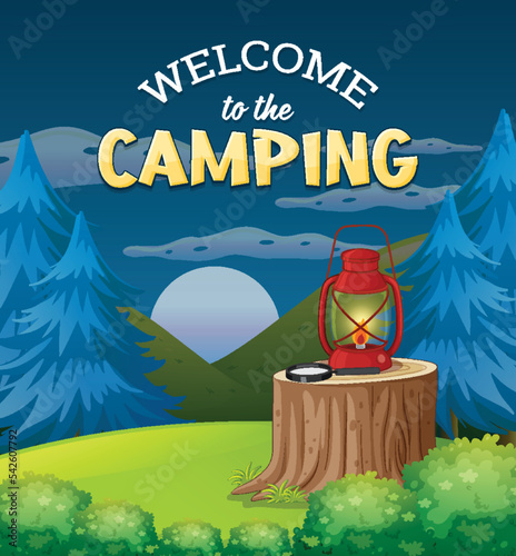 Welcome to the camping poster design