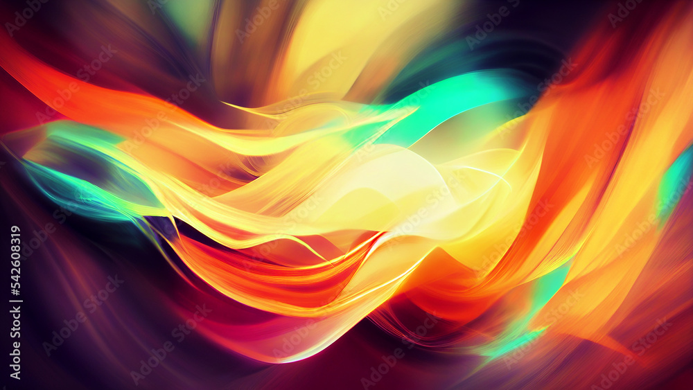 Naklejka premium abstract, background, gradient, colorful, digital illustration, digital painting