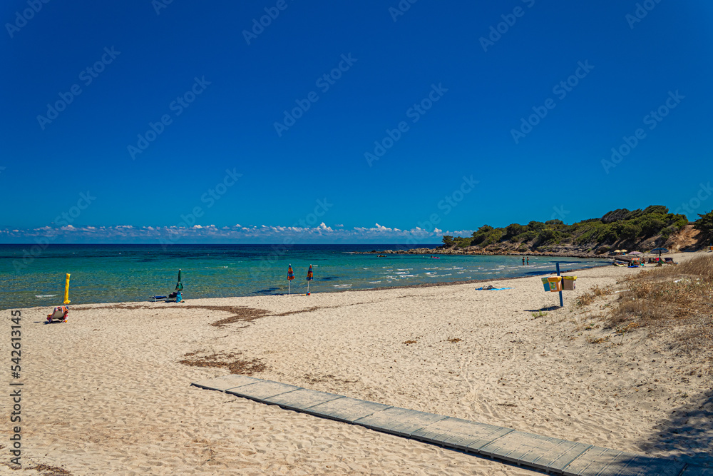 Foxi Manna beach in Tertenia. Sardinia, Italy