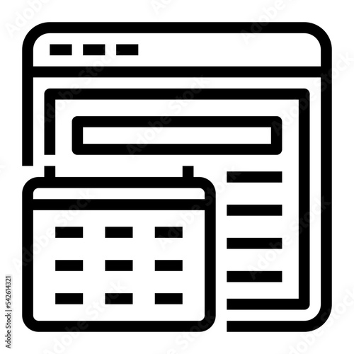 Icon Deadline With Style Outline