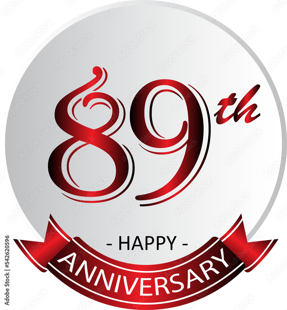 89th anniversary celebration label
