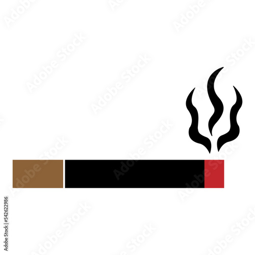 Cigarette Smoking Burn Fire Illustration