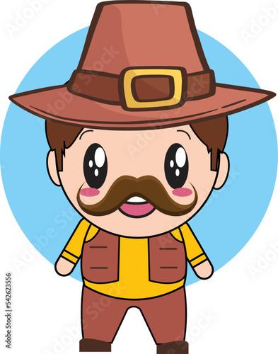 funny cartoon emote cowboy