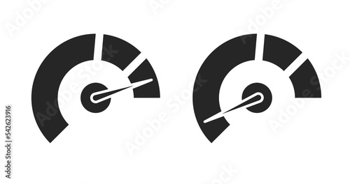 Gauge pressure dashboard icon pictogram vector or speed benchmark power meter graphic black white isolated clipart, speedometer or barometer indicator, tachometer or thermometer silhouette image