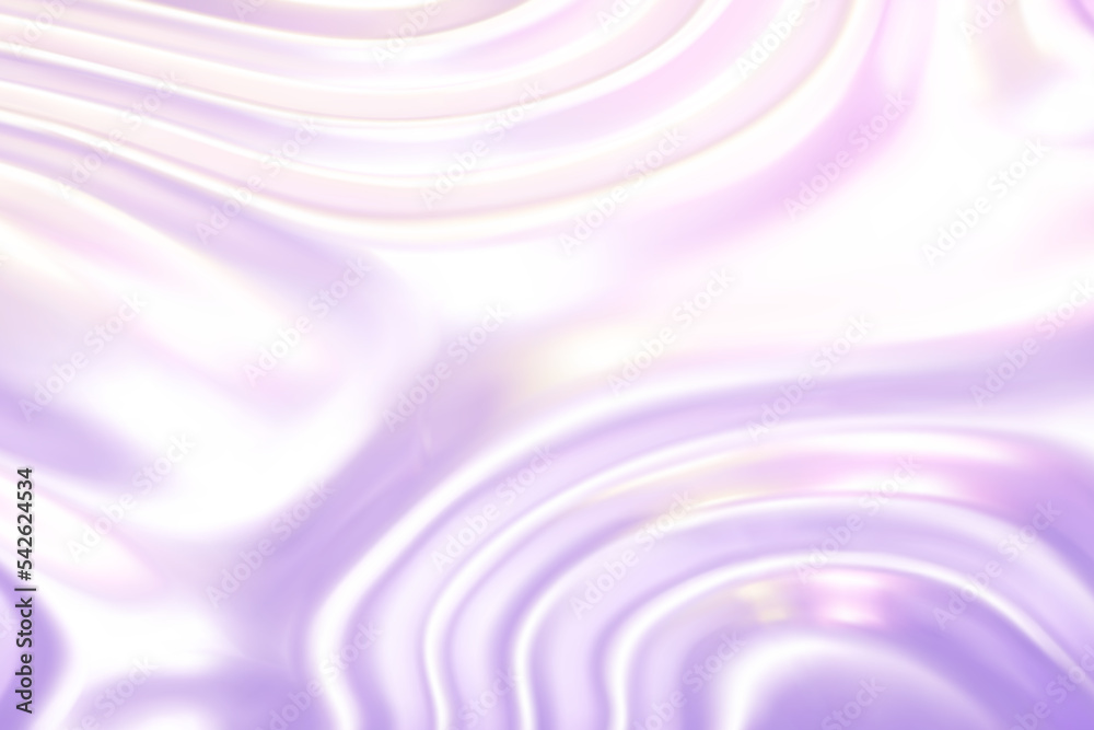 Mauve liquid molten metal abstract wavy background with reflects ...