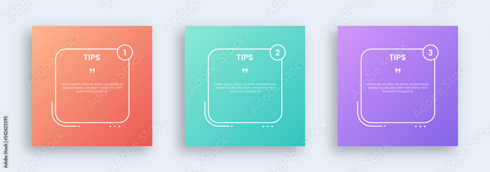 Tips template collection for social media feed. Editable text template. Tips template collection for social media feed. Editable text template.