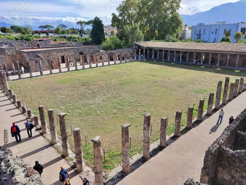 Pompei - Quadriportico dei Teatri dalla scalinata del Foro Triangolare photo